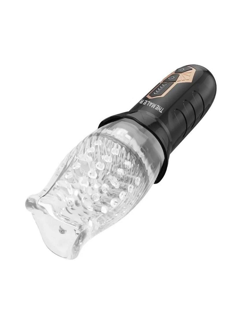 The Male Rose Rechargeable Rotating Masturbator - Black/Clear The Love Store Online The Male Rose Rechargeable Rotating Masturbator - Black/Clear The Love Store Online