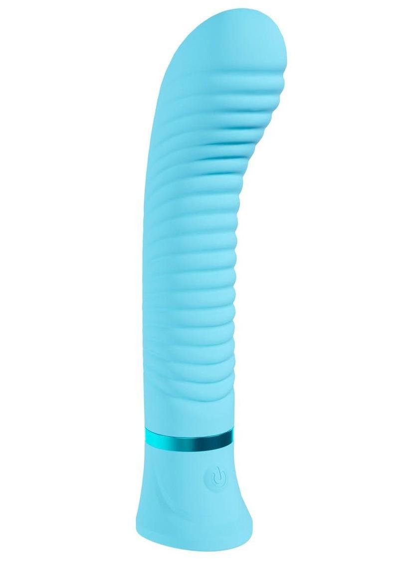 Loveline Divine 10 Function Rechargeable Silicone Ribbed G-Spot Vibrat The Love Store Online Loveline Divine 10 Function Rechargeable Silicone Ribbed G-Spot Vibrat The Love Store Online