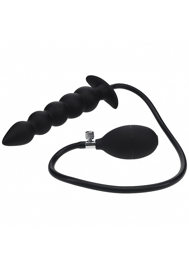 LEVELZ - Beaded Inflatable Silicone Anal Plug - Black The Love Store Online LEVELZ - Beaded Inflatable Silicone Anal Plug - Black The Love Store Online