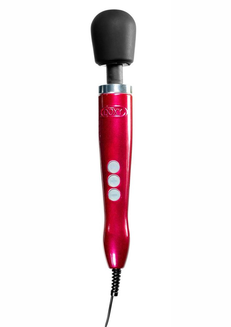Doxy Die Cast Wand Metal Plug-In Vibrating Body Massager - Red The Love Store Online Doxy Die Cast Wand Metal Plug-In Vibrating Body Massager - Red The Love Store Online