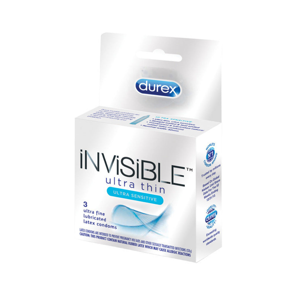 Durex Invisible Ultra Thin Condom - Pack of 3