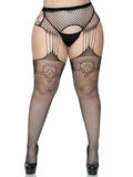 Duchess Garter Belt Fishnet Stockings