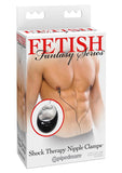 Fetish Fantasy Series Shock Therapy Nipple Clamps with Wired Remote Control - Black
