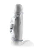 Fantasy X-Tensions Vibrating Cock Sling Sleeve Waterproof 5.5in - Clear