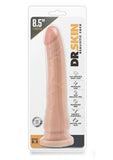 Dr. Skin Silver Collection Realistic Cock Basic 8.5 Dildo 8.5in - Vanilla