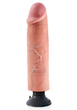 King Cock Vibrating Realistic Dildo Waterproof- Vanilla