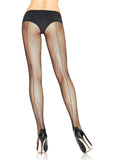 Leg Avenue Fishnet with Backseam Pantyhose - OS - Black