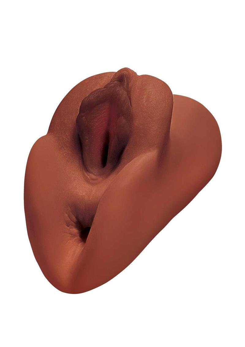 PDX Plus Perfect Pussy Double Stroker - Chocolate