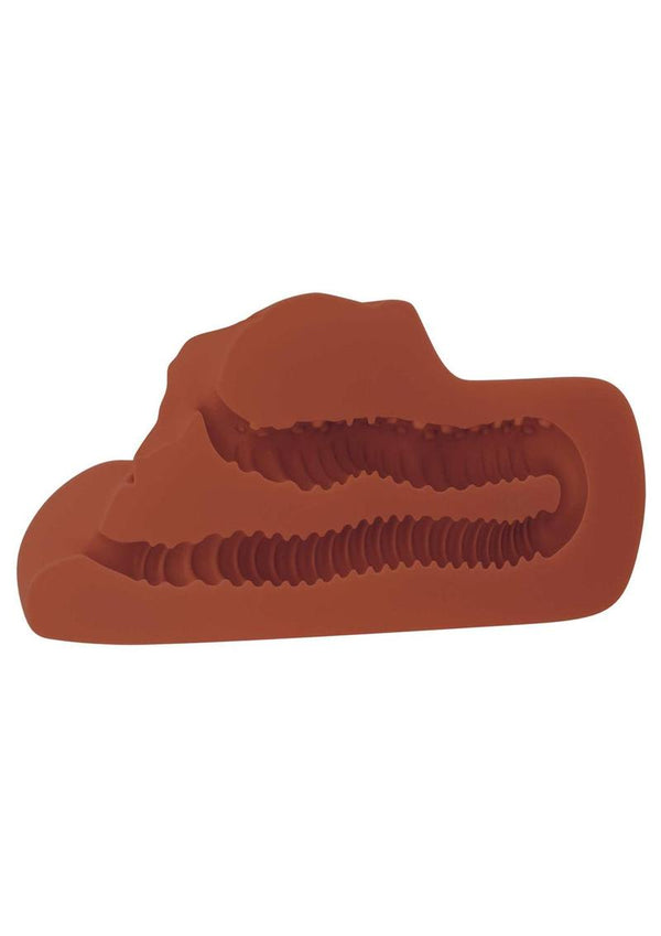 PDX Plus Perfect Pussy Double Stroker - Chocolate