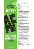 Deep AF Deep Throat Numbing Spray 1oz - Spearmint