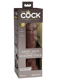King Cock Elite Dual Density Silicone Dildo 8in