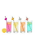 Glitterati Boobie Party Tall Party Straws (8 per Pack) - Assorted Color