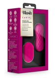 Blush Carina Rechargeable Silicone Vibrating Egg with Remote Control - Velvet Fuchsia