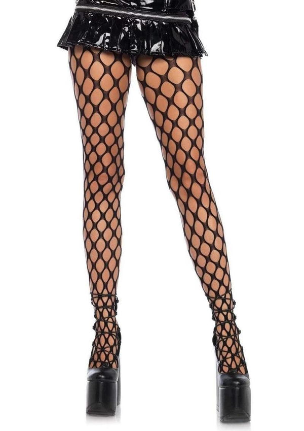Leg Avenue Jumbo Pothole Net Tights - OS