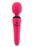 PalmPower Groove Mini Wand Rechargeable Silicone Massage Wand - Fuchsia