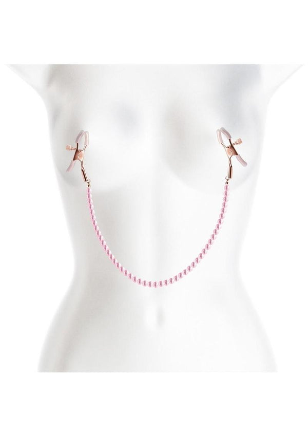Bound Nipple Clamps DC1 - Rose Gold/Pink