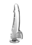 King Cock Clear Dildo with Balls 10in