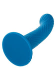 Wave Rider Ripple Silicone Anal Plug - Blue
