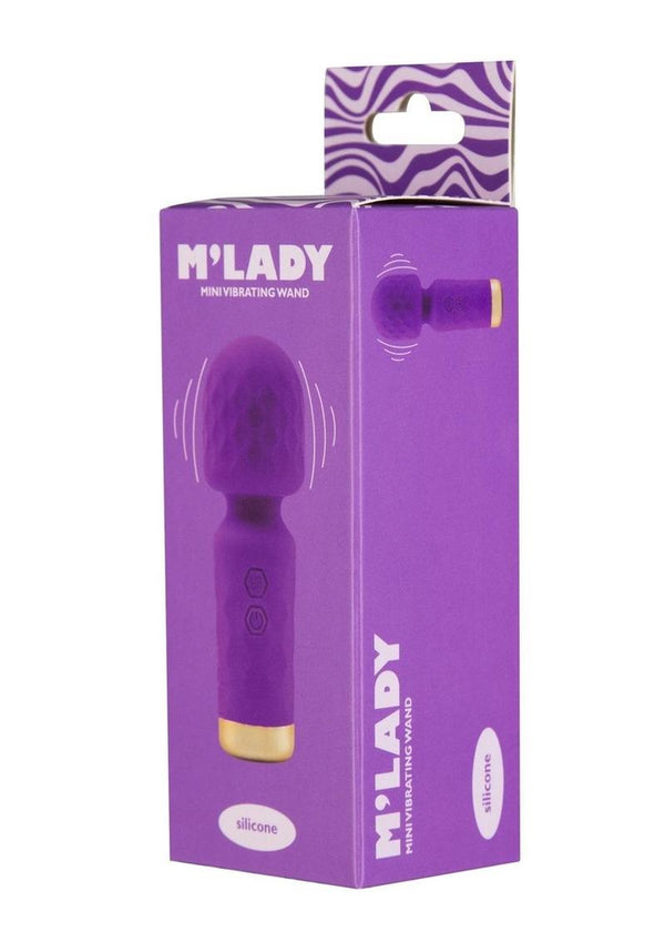 M'Lady Rechargeable Silicone Mini Vibrating Wand