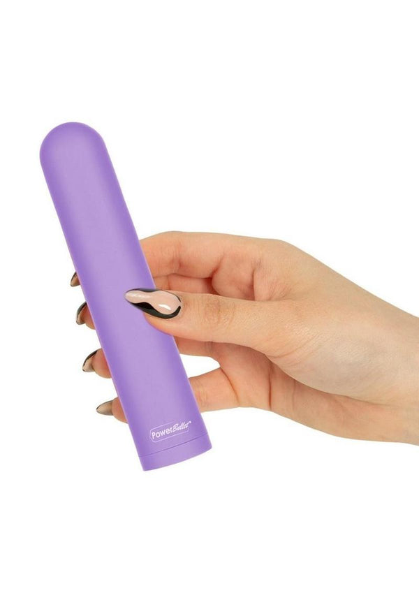 PowerBullet Eezy Pleezy Rechargeable Vibrator 5in - Purple
