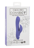 CalExotics Connect App Compatible Dual Stimulator Rechargeable Silicone Rabbit Vibrator