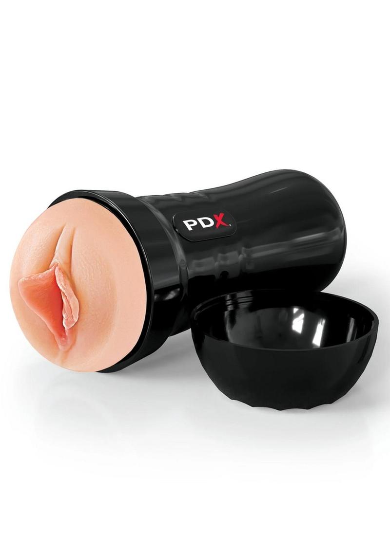 PDX Extreme Wet Pussies Super Luscious Lips Self Lubricating Stroker - Vanilla