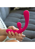 JimmyJane Reflexx Rabbit 3 Rechargeable Silicone Rabbit Vibrator - Fuchsia