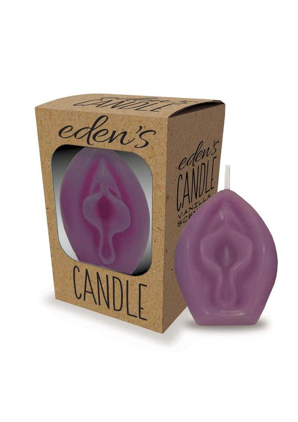 Eden's Candle Vanilla Scented Vagina - Eggplant
