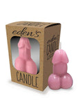 Eden's Candle Vanilla Scented Penis - Rose Pink