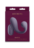 Secrets Maple Rechargeable Silicone G-Spot Warming Vibrator with Clitoral Stimulation and Remote Control