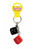 Super Fun Key Chain Sex Dice - Red/Black