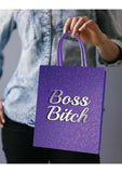 Boss Bitch Gift Bag - Purple/White