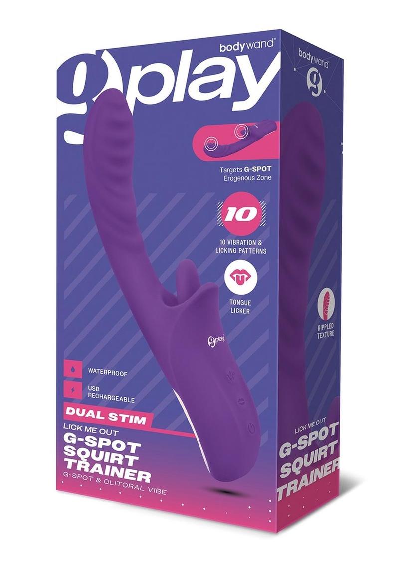 Bodywand G-Play Rechargeable Silicone Dual Stim Lick Me Out G-Spot Squ The Love Store Online Bodywand G-Play Rechargeable Silicone Dual Stim Lick Me Out G-Spot Squ The Love Store Online