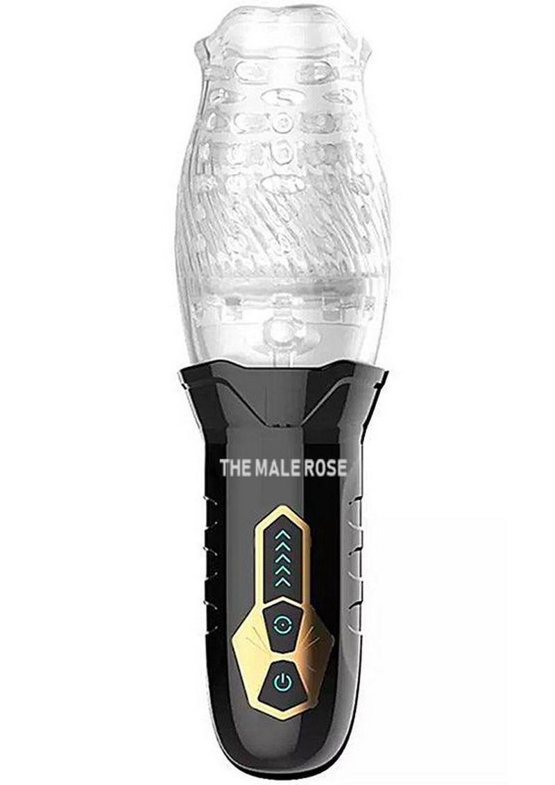 The Male Rose Rechargeable Rotating Masturbator - Black/Clear The Love Store Online The Male Rose Rechargeable Rotating Masturbator - Black/Clear The Love Store Online