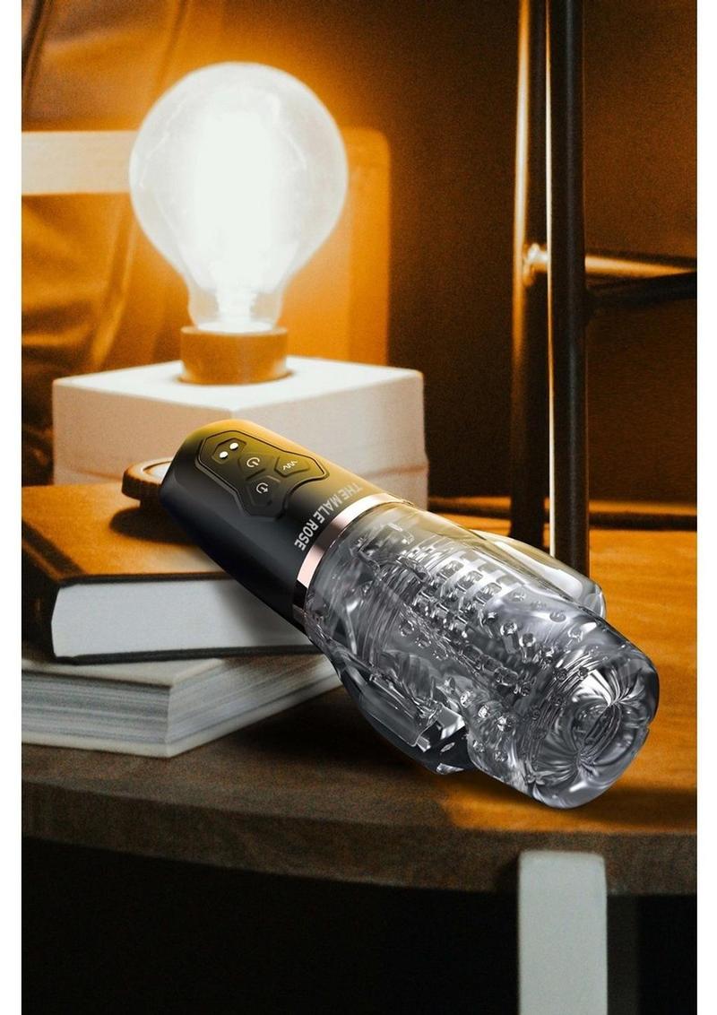 The Male Rose 2 Rechargeable Sucking Masturbator - Black/Clear The Love Store Online The Male Rose 2 Rechargeable Sucking Masturbator - Black/Clear The Love Store Online