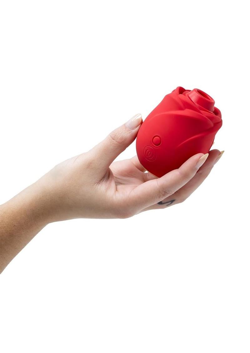 Womanizer Rose Rechargeable Silicone Air Pulse Clitoral Vibrator - Red The Love Store Online Womanizer Rose Rechargeable Silicone Air Pulse Clitoral Vibrator - Red The Love Store Online