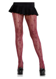 Leg Avenue Worship Me Cross Net Tights OS