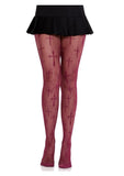 Leg Avenue Worship Me Cross Net Tights OS