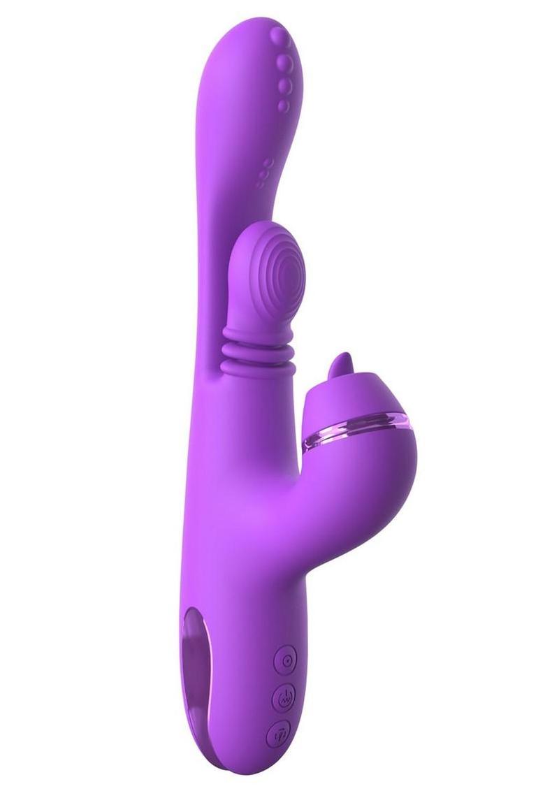 Fantasy for Her IntiMotion Pulse Pro Rechargeable Silicone Vibrator with a Clitoral Stimulator