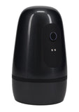 Pumped Vibrobator Pressure Suction 9 Function Vibrating Rechargeable Masturbator - Gun Metal