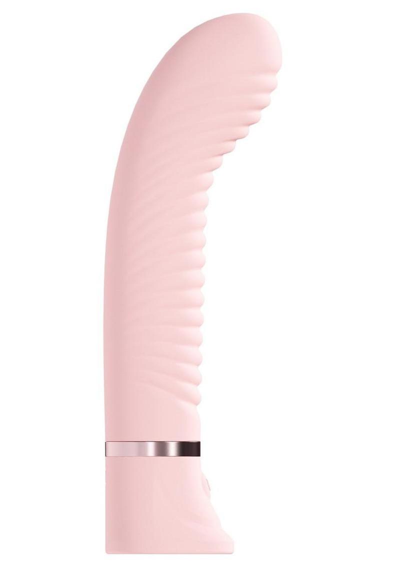 Loveline Divine 10 Function Rechargeable Silicone Ribbed G-Spot Vibrat The Love Store Online Loveline Divine 10 Function Rechargeable Silicone Ribbed G-Spot Vibrat The Love Store Online