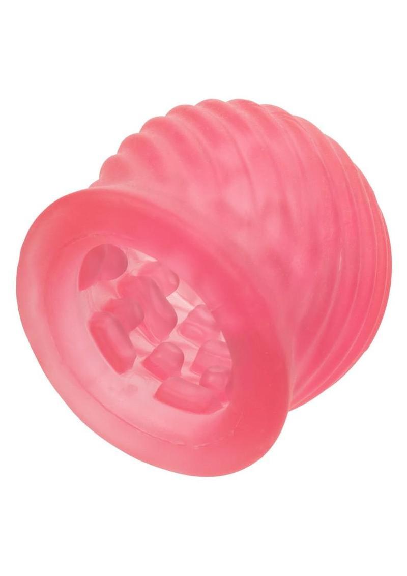 Pop Sock Tickler Reversible Textured Stroker - Pink