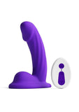 Colours Curve Silicone Vibrating Dildo with Remote Control 5in
