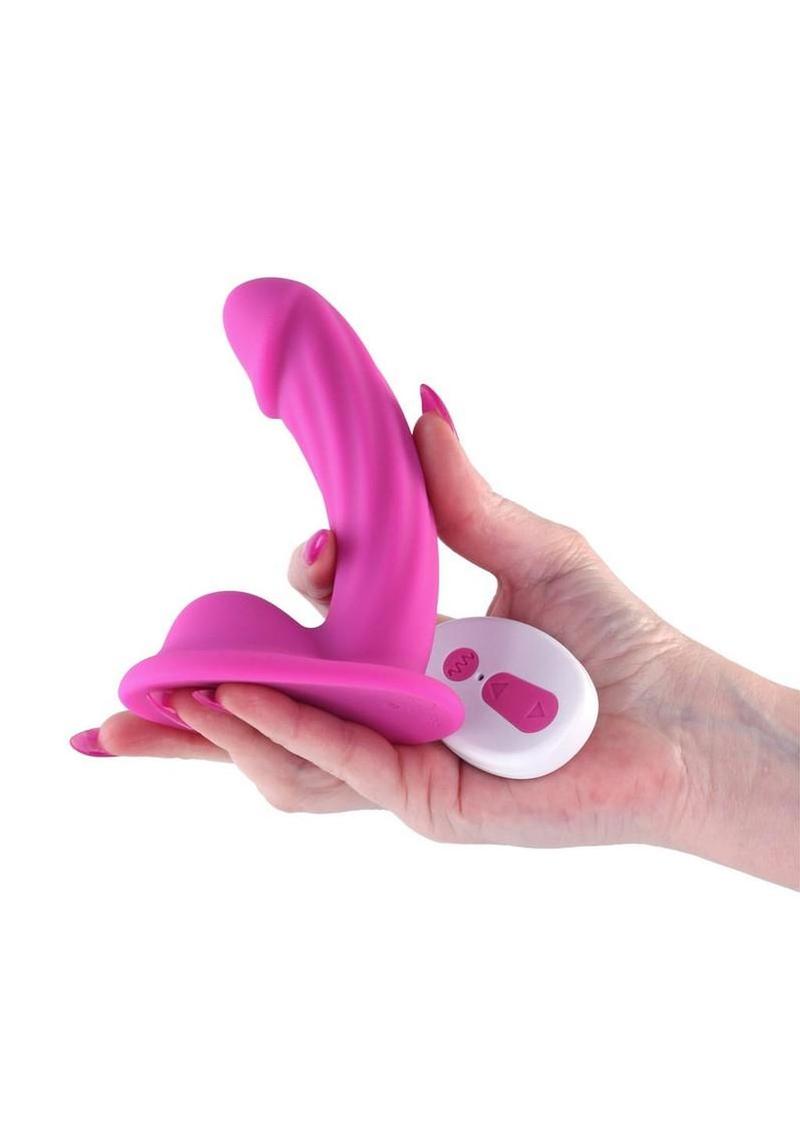 Colours Curve Silicone Vibrating Dildo with Remote Control 5in The Love Store Online Colours Curve Silicone Vibrating Dildo with Remote Control 5in The Love Store Online