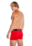 Playboy Mens Varsity Boxer Briefs - Red/White