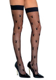 Playboy Bunny Noir Stockings - Black