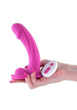 Colours Curve Silicone Vibrating Dildo with Remote Control 6in