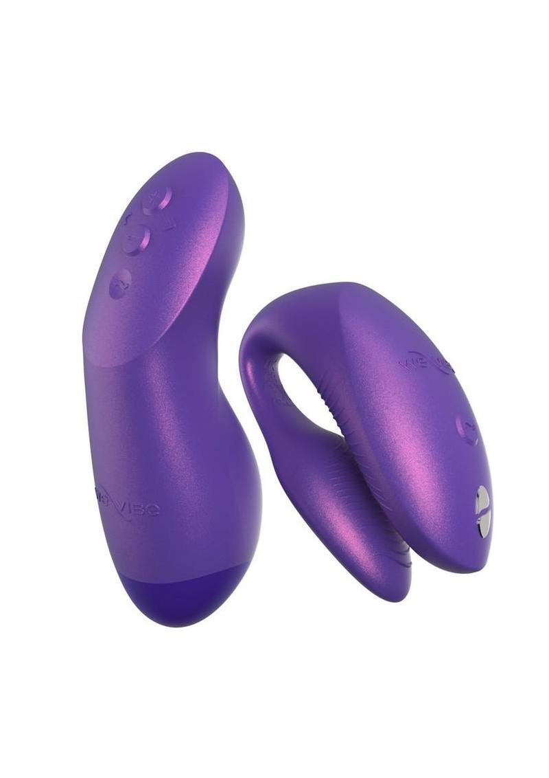 We-Vibe Chorus Pro Rechargeable Silicone Couples Vibrator with Remote Control - Cosmic Purple
