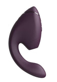 Womanizer Next Duo Rechargeable Silicone Dual G-Spot and Clitoral Stimulator - Dark Purple