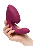 Womanizer Next Duo Rechargeable Silicone Dual G-Spot and Clitoral Stimulator - Dark Pink